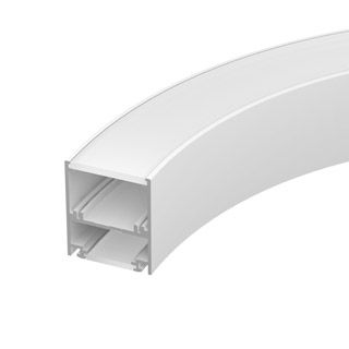 Профиль SL-ARC-5060-D1500-A45 WHITE (дуга 1 из 8) (Алюминий)