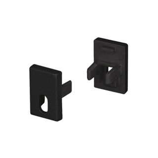 Заглушка SL-MINI-8-H12 BLACK с отверстием (Пластик)