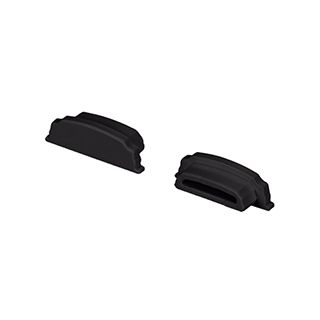 Заглушка ARH-BENT-W18 BLACK глухая (Пластик)