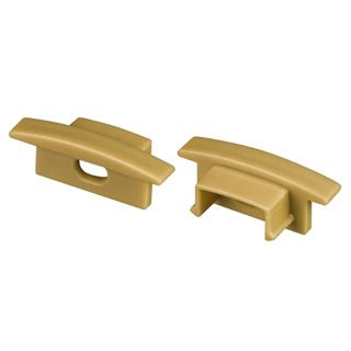Заглушка LINE-2308-F GOLD с отверстием (Пластик)