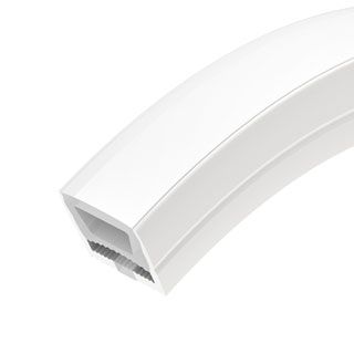 Силиконовый профиль WPH-FLEX-1414-TOP-S11-5m WHITE (Силикон)