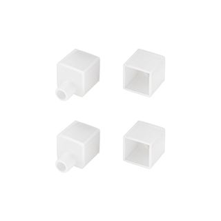 Заглушка WPH-FLEX-1212-TOP WHITE с отверстием (Пластик)